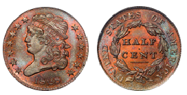 classic head half cent 1809-1836