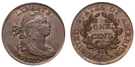 draped bust cent 1796-1807