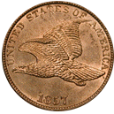 flying eagle cent 1856-1858 front