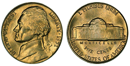 jefferson nickel 1938 to Date