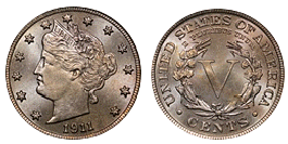 liberty nickel 1883-1913