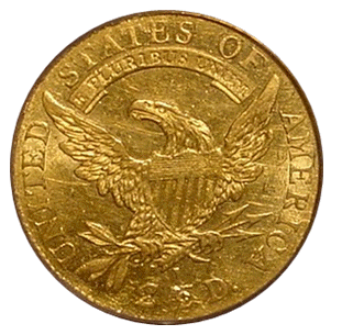 1808 Quarter Eagle back