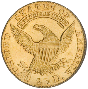 1825 Quarter Eagle back