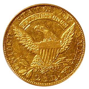 1829 Quarter Eagle back
