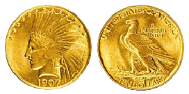 gold ten dollars 1795-1933
