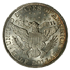 barber half dollar 1892-1915 back