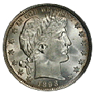 barber half dollar 1892-1915 front