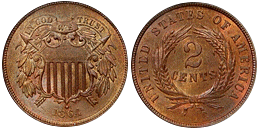 two cents 1864-1873