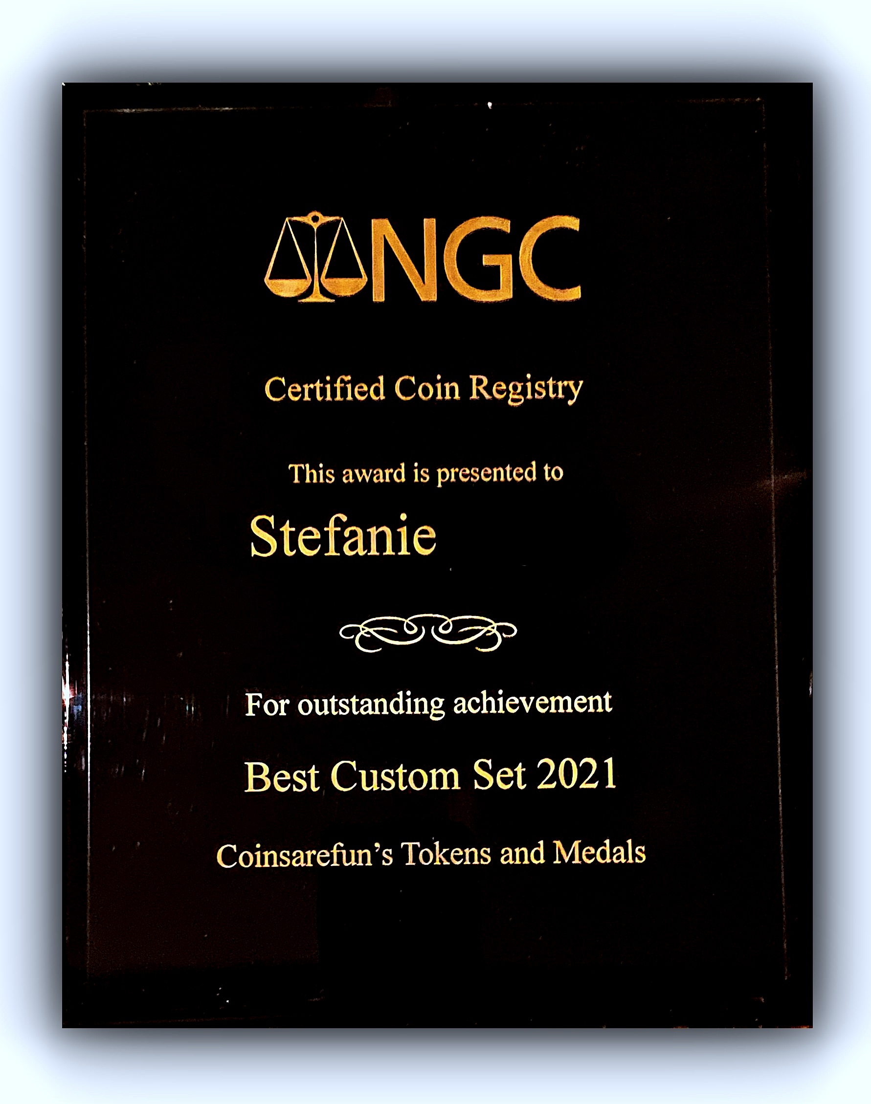 coinsarefun NGC 2021 Award