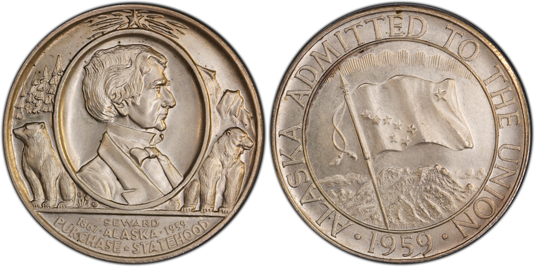 1959 Alaske 2nd Piwcw in the lot Heraldic Art Medal Thin
