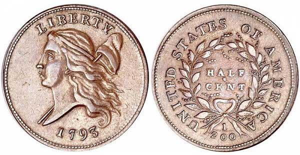 Liberty Cap Half Cent both