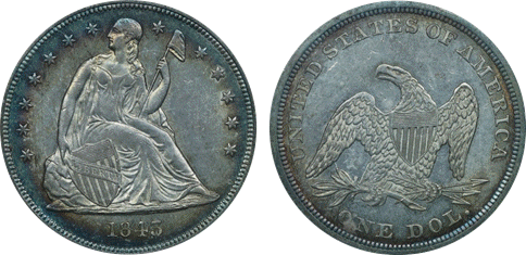 1843 MS63 PCGS