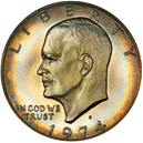 eisenhower dollars 1971-1978 front