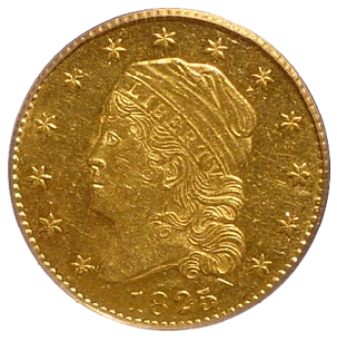 1825 Quarter Eagle front