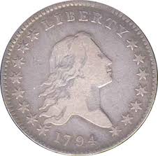 flowing hair half dollar 1794 front